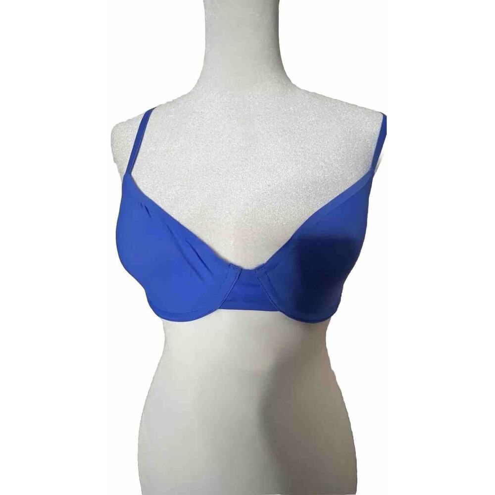 Aerie Smoothez Bra 32C Full Coverage Blue
